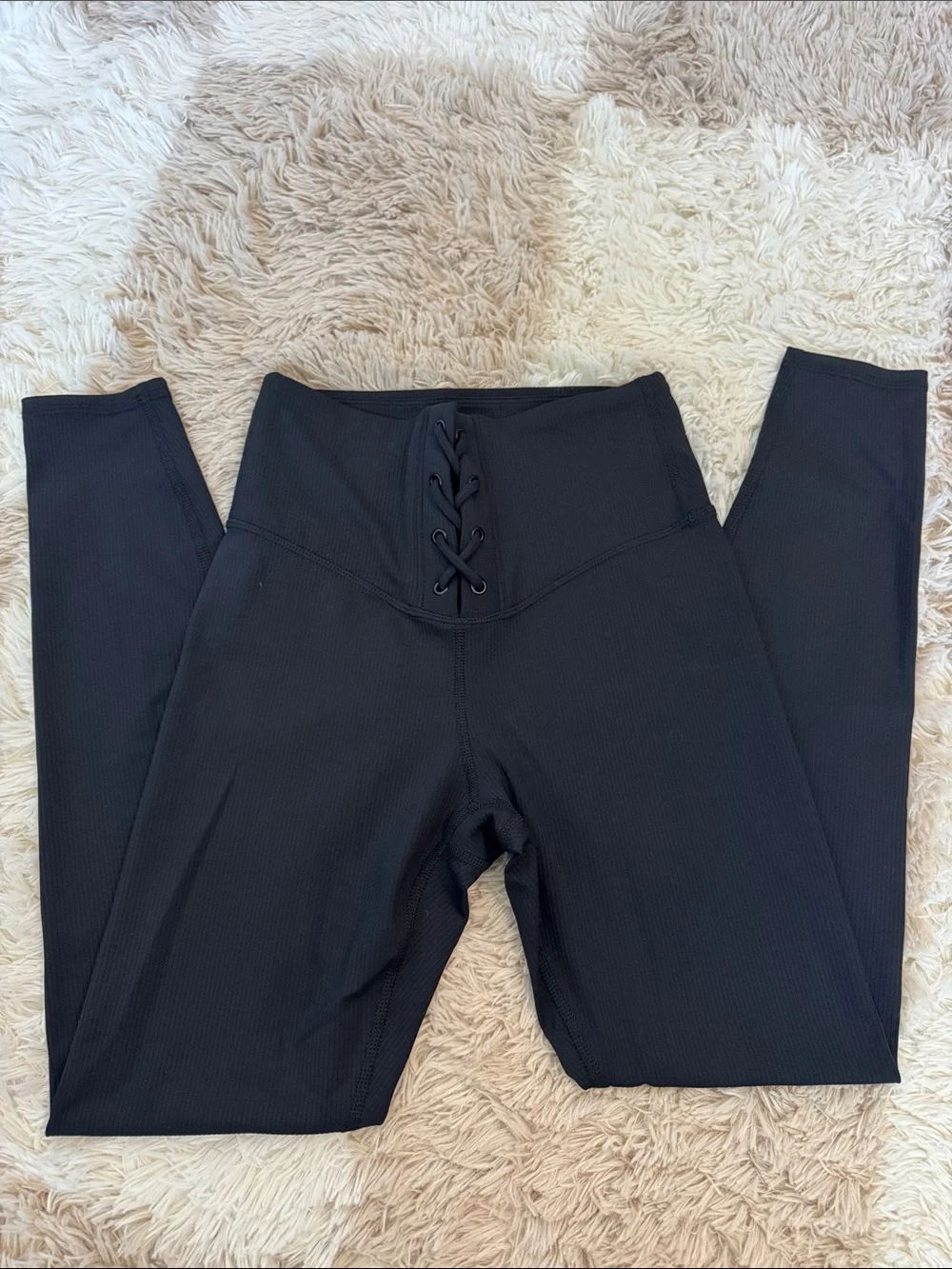 NWOT JoyLab Black Ribbed Active Set - Picture 5 of 9